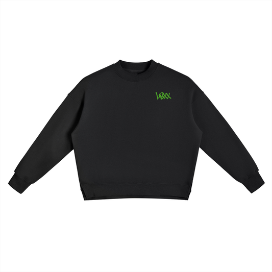 Fleece Side Slit Crewneck Sweatshirt