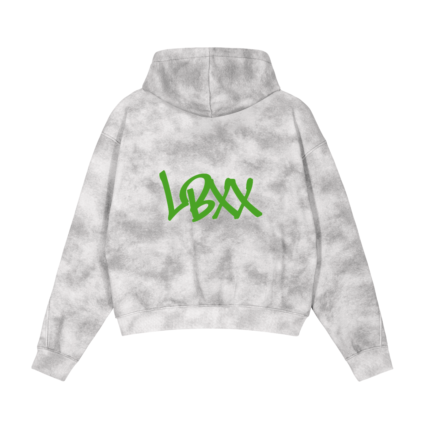 Dirty Washed Zip-Up Fleece Hoodie